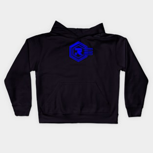 Recognizer- Deep Blue Lines Kids Hoodie